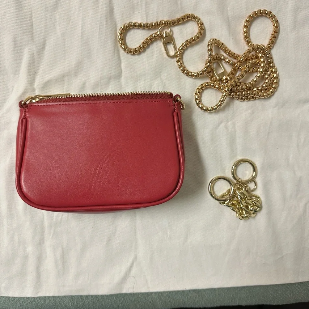 NWOT Authentic Dress Up My Purse wristlet/pouch in hot pink - Picture 8 of 9